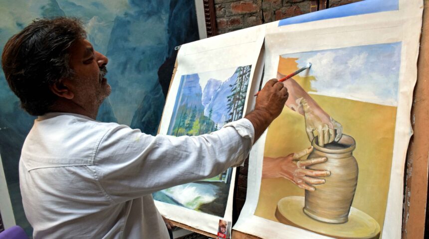 Photo Essay: Painter Abdul Rashid Rather